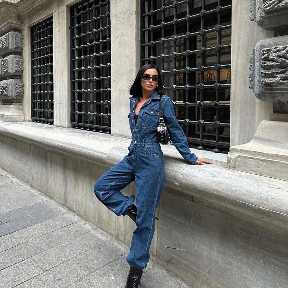 Denim Jumpsuit for women - Picture 4 of 9